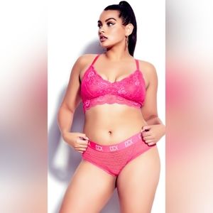 CCX Animal Lace Hipster - azalea